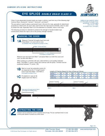 Double Braid Class 2 Eye Splice(PDF) - SherrillTree.com