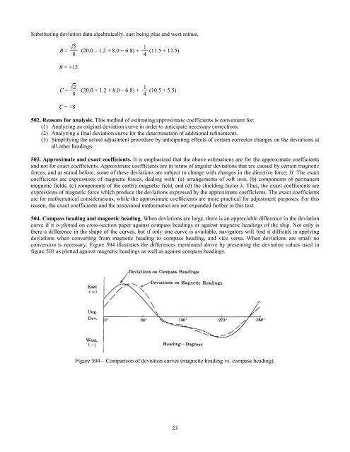 Handbook of Magnetic Compass Adjustment - Maritime Safety ...