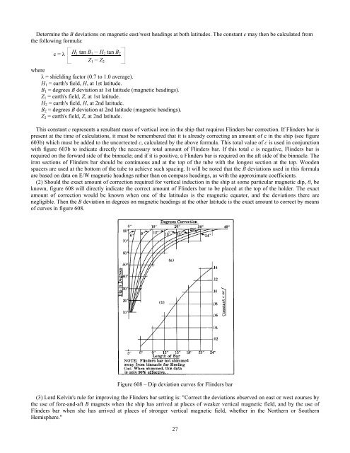 Handbook of Magnetic Compass Adjustment - Maritime Safety ...