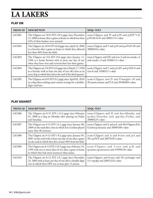 NBA Schedule/Log