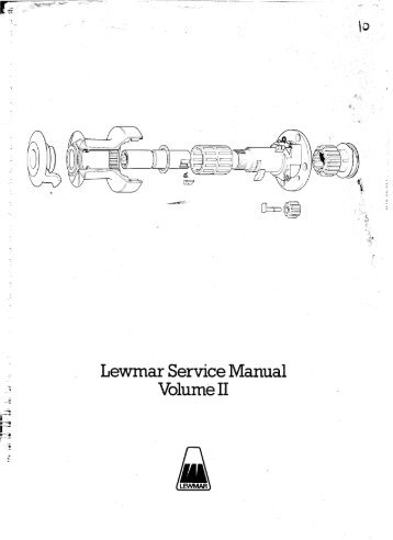 Lewmar Winch Service Manual Volume II - Soggy Paws