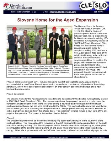 Slovene Home for the Aged Expansion