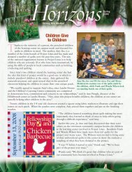 2008 Spring Horizons Newsletter - Landis Homes