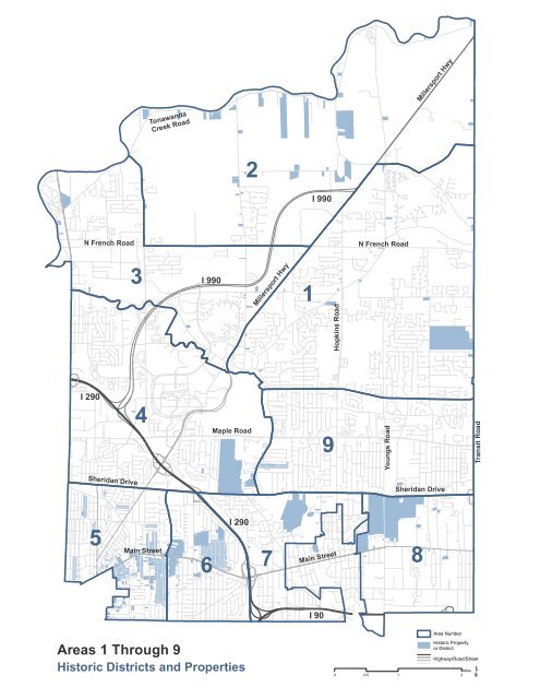 Areas 1 Through 9 - Town of Amherst