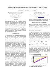 SYMBOLIC SYNTHESIS OF NON-LINEAR DATA CONVERTERS