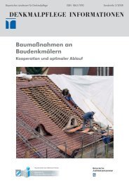 Sonderinfo 2-2013.indd - Bayerisches Landesamt fÃ¼r Denkmalpflege