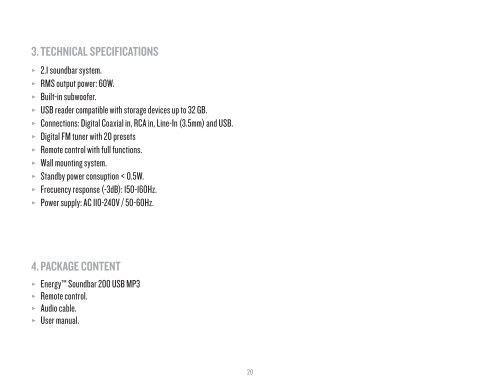 User Manual - Energy Sistem