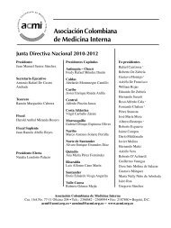 Junta Directiva Nacional 2010-2012 - Acta Médica Colombiana