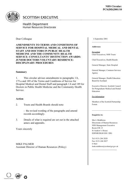 amendments to the Terms and Conditions of Service