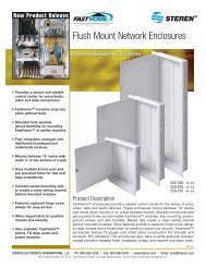 Flush Mount Network Enclosures - Steren Electronics