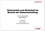 Datenschutz und Sicherheit im Bereich der Datenvernichtung ...