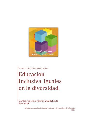 EducaciÃ³n Inclusiva. Iguales en la diversidad - Instituto Nacional de ...