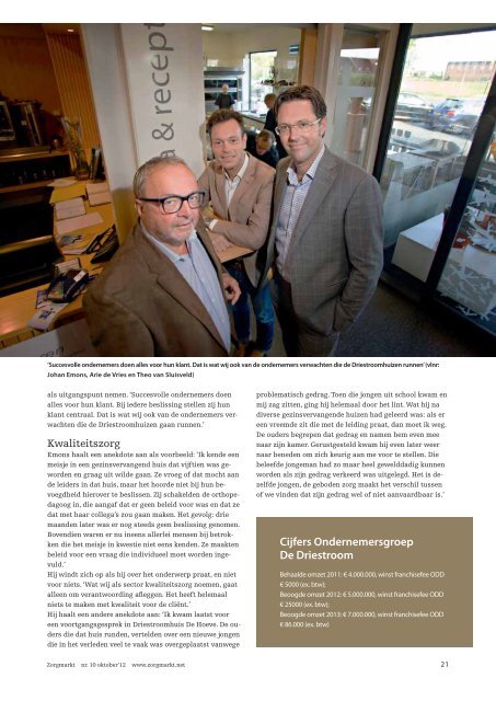 Klik hier voor het hele artikel in Zorgmarkt - Kluwer Management