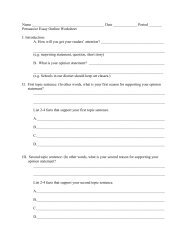 Persuasive Essay Outline Worksheet