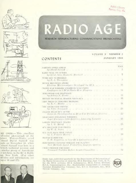 Radio Age - 1944, January - 36 Pages, 3.3 MB ... - VacuumTubeEra