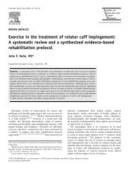 7 - Exercise in the treatment of rotator cuff impingement - A systematic review and a synthesized evidence-based rehabilitation protocol