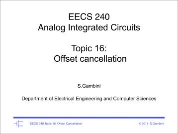 Offset cancellation - bSpace