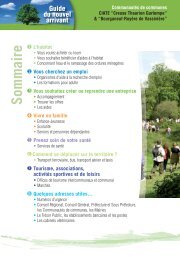 Guide du nouvel arrivant - Communauté de Communes Bourganeuf ...