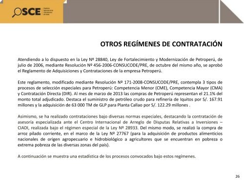 Reporte de Contrataciones PÃºblicas Marzo 2013 - OSCE