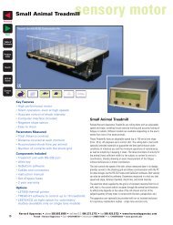 sensory motor Small Animal Treadmill - Harvard Apparatus