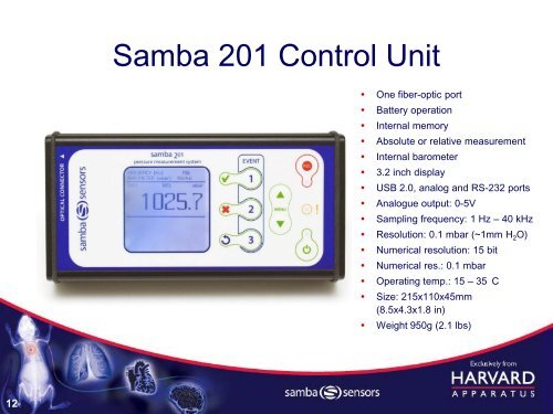 Samba Sensors Background - Harvard Apparatus UK