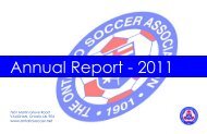 2011 Annual Report 2012.04.20 FINAL SINGLE - Ontario Soccer ...