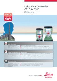 Leica Viva Controller CS10 & CS15 Datasheet - Certeza Infosys ...