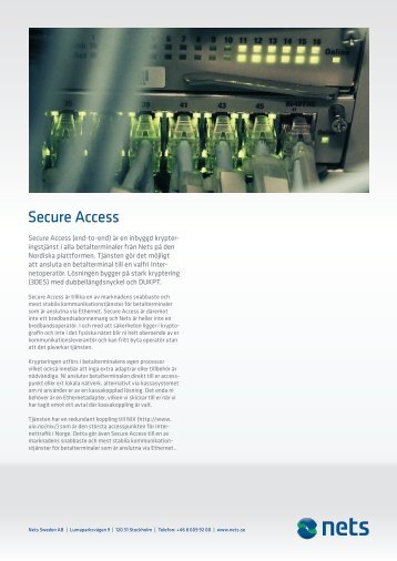 Secure Access - Nets