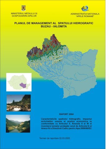 Planul de management al spatiului hidrografic ... - Apele Romane