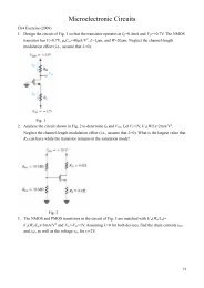 Microelectronic Circuits