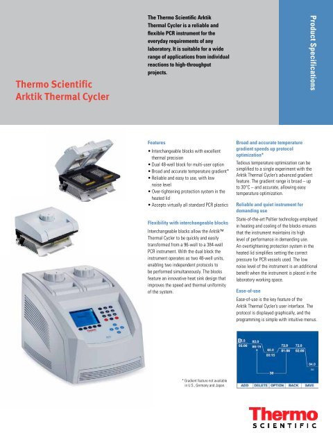 Thermo Scientific Arktik Thermal Cycler - Sapaco 2000