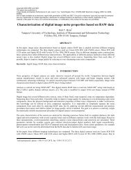 Characterization of digital image noise properties based on RAW data