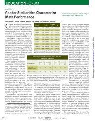 Gender Similarities Characterize Math Performance - Deric Bownds