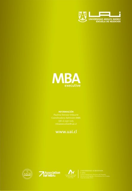 executive MBA - Universidad Adolfo IbaÃ±ez