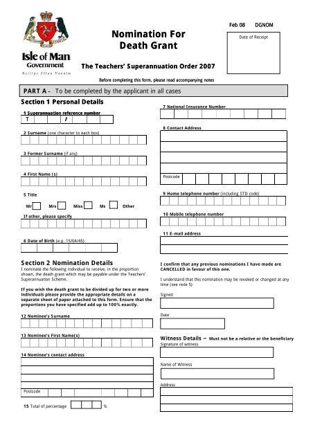 lump-sum-nomination-form-pensions