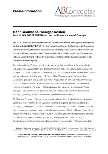 ABConcepts: Mehr Qualität bei weniger Kosten