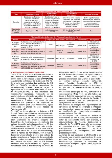 SABESP - PrÃªmio Nacional da Qualidade em Saneamento