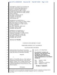 Plaintiffs' Motion for Summary Judgment - Children's Advocacy Institute