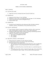 CSI Specifications for Model 2350-4 Indoor Scoreboard - Scoreboards