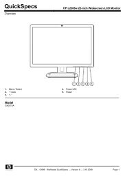 HP L2208w 22-inch Widescreen LCD Monitor - Bulcom2000.com