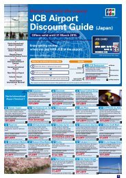 JCB Airport Discount Guide (Japan)