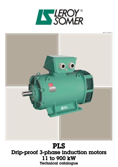 PLS Drip-proof 3-phase induction motors - Etum Elektronik