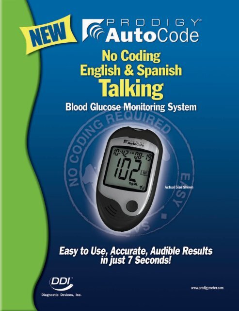 Prodigy AutoCode Glucometer Brochure