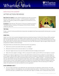 AFTER ACTION REVIEWS