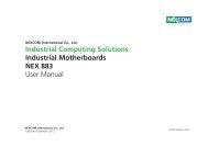 Industrial Computing Solutions Industrial Motherboards ... - Nexcom