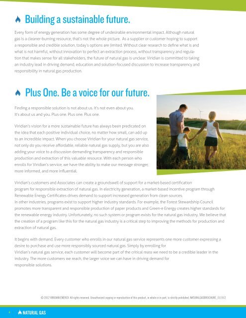 Brochure Download: Natural Gas. A Natural Fit. - Viridian