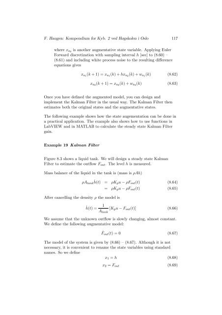 State estimation with Kalman Filter