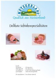 Qualität aus Meisterhand Delikate Schinkenspezialitäten