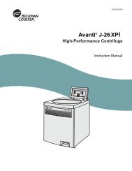 Beckman Coulter Avanti J-26-XPI User Manual - BME Shared Labs