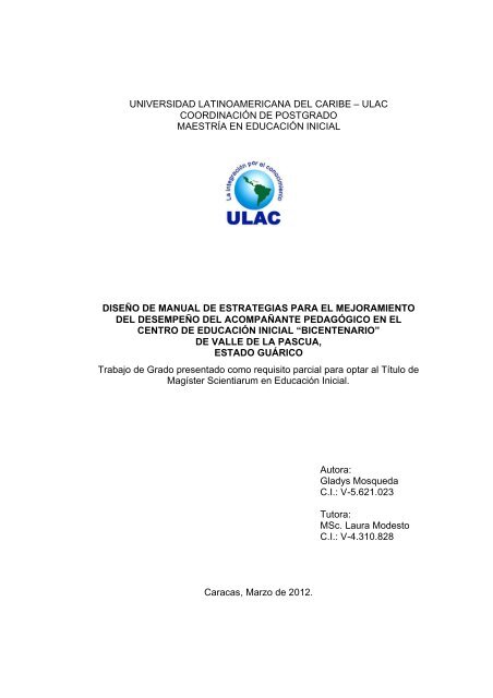 tesis final gladys mosqueda 2012 - Universidad Nacional Abierta